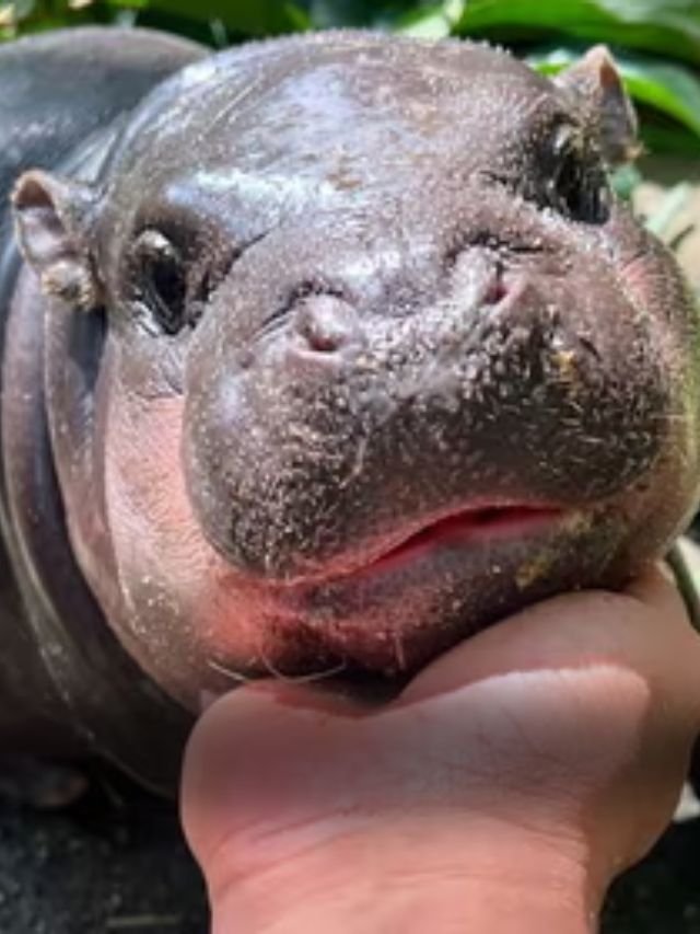 How did the baby "Hippo" become an internet star