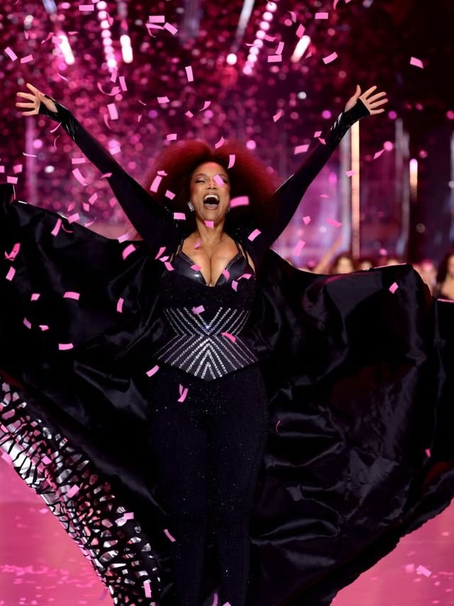 Tyra Banks Shines in Sparkling Black at Victoria's Secret 2024 Return