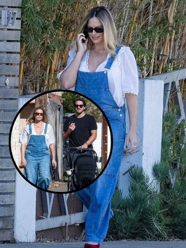 Margot Robbie Steps Out with Her Baby Boy