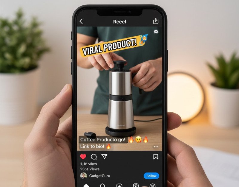 Instagram reels showing trending products to sell online
